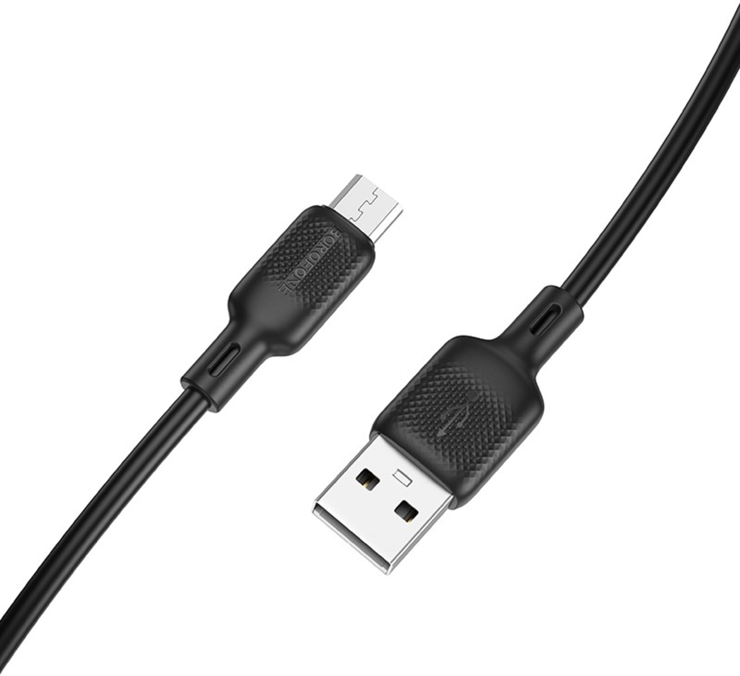 Кабель синхронізації даних BOROFONE BX113 Micro 1M Black (6941991115417) - Фото 1