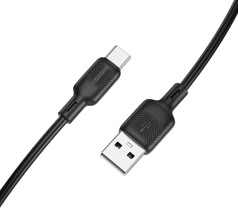 Кабель синхронізації даних BOROFONE BX113 Type-C Black (6941991115509) - Фото 1