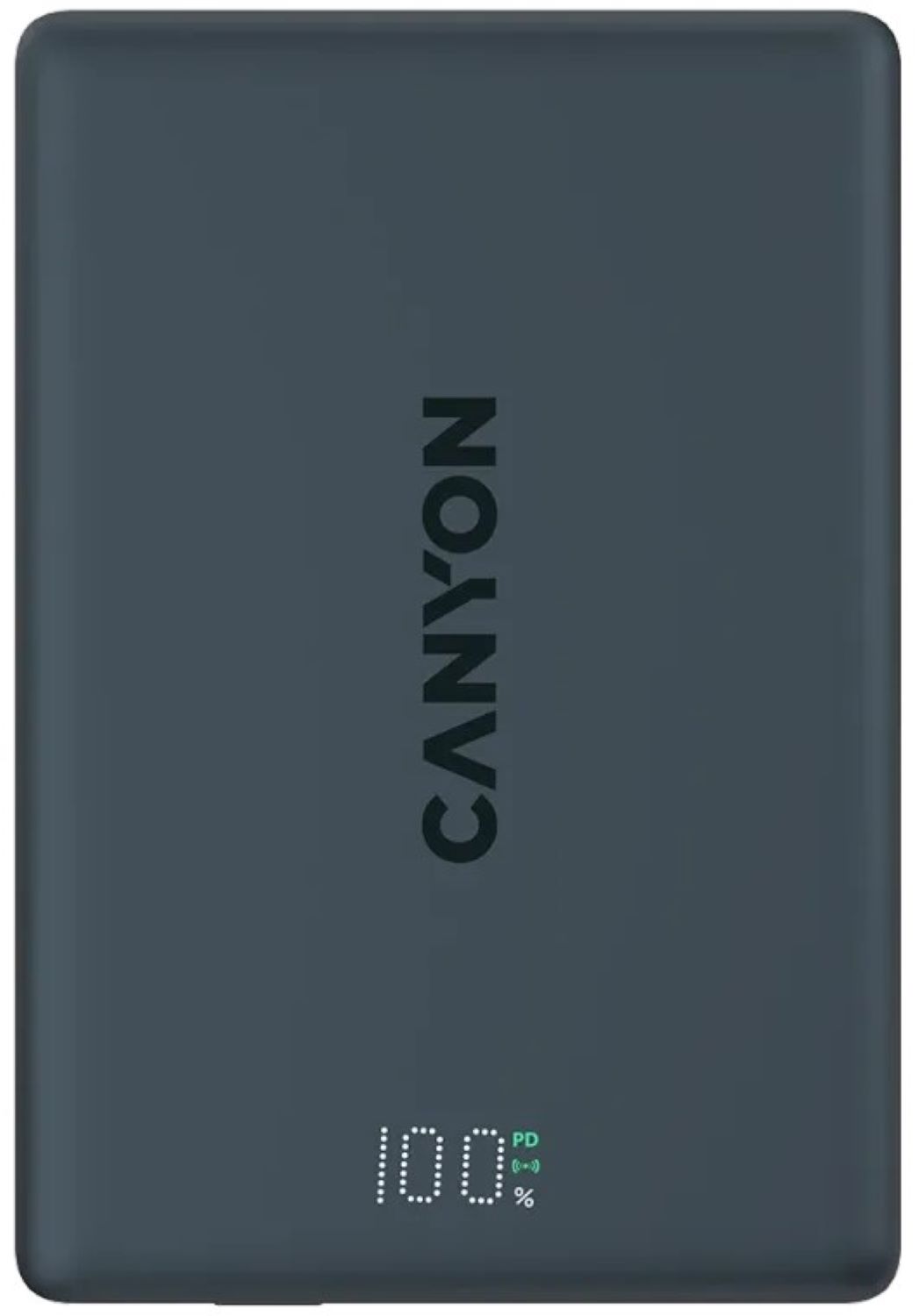 Батарея мобильная Canyon 500 magnetic 5000mAh Aluminium Interstellar Black (CNS-CPB500B) - Фото 1