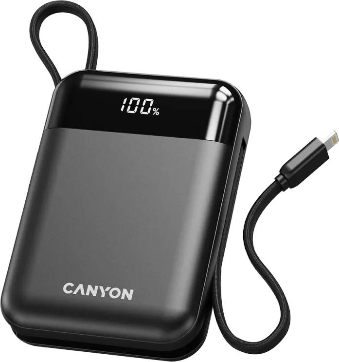 Батарея мобільна Canyon OnPower 104 10000mAh Black (CNS-CPB104B) - Фото 1
