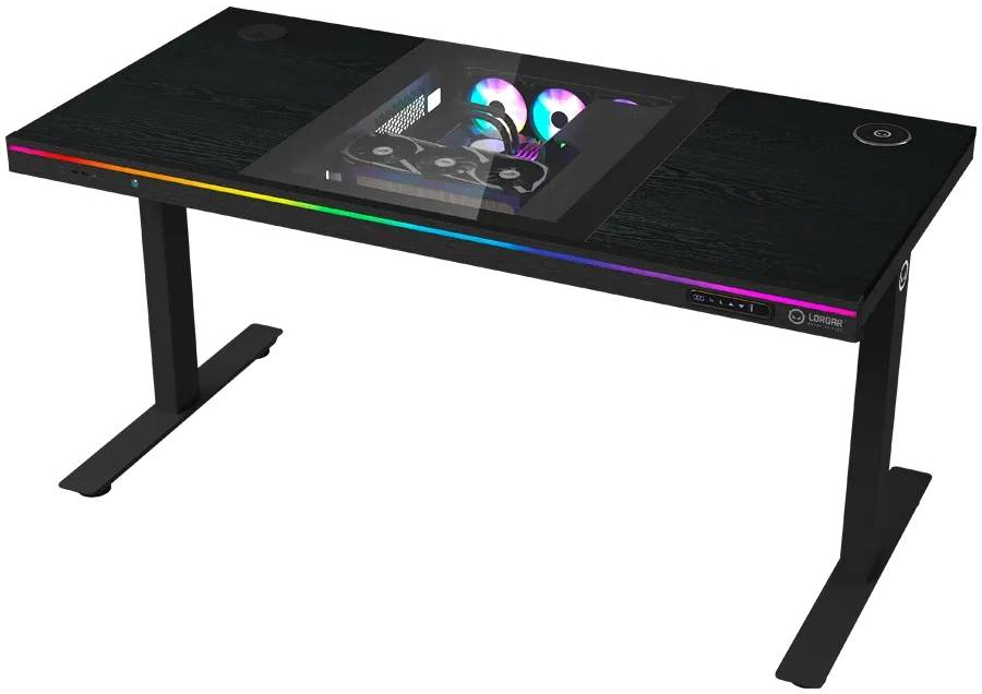 Стіл комп'ютерний Lorgar ELITE 90W Wood Black (LRG-DE90W) - Фото 1