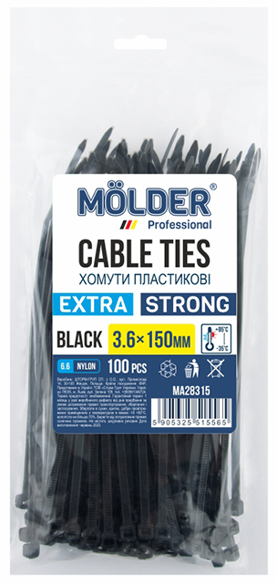 Набір хомутів Molder 3.6x150 (MA28315) - Фото 1