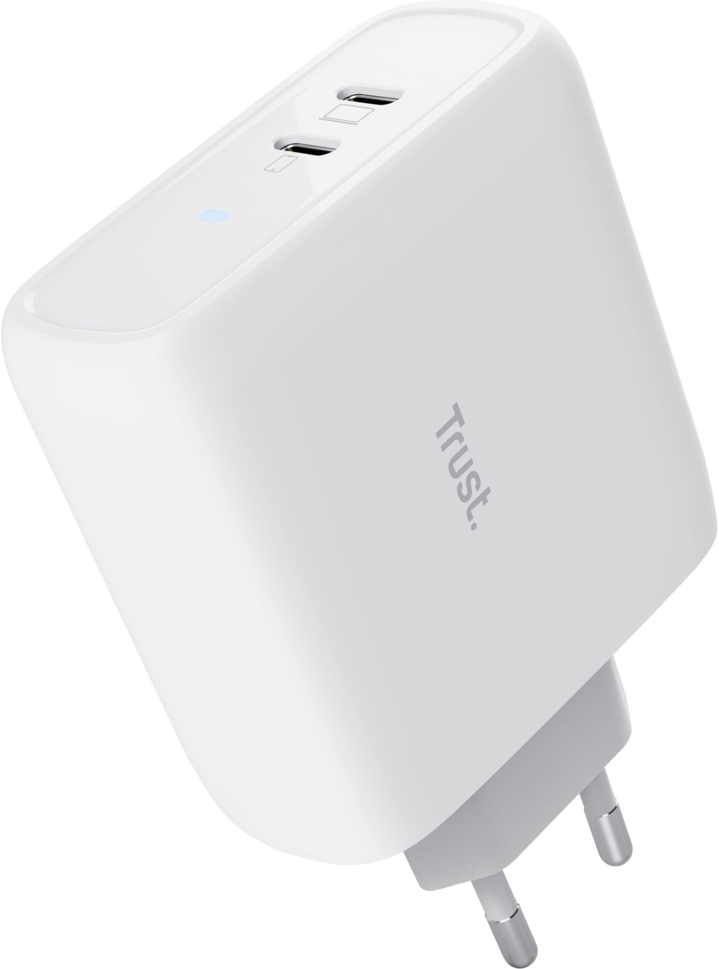 Сетевое зарядное устройство Trust Maxo 2xUSB-C PD (25381) - Фото 1