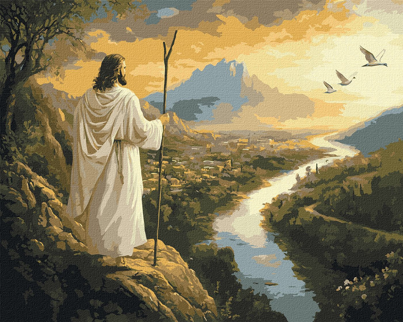 Купити Картина за номерами Ideyka Погляд Спасителя 40х50 см (KHO2571) - Фото 1 Картина за номерами Ideyka Погляд Спасителя 40х50 см (KHO2571) - Фото 1