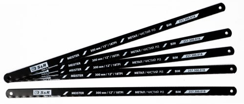 Полотно S&R Meister 300 мм 18 TPI 5 шт. (257300018) - Фото 1