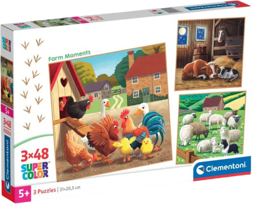 Купити Пазли (5-7 років) Clementoni Farm Moments 3 шт. по 48 ел. (25791) - Фото 1 Пазли (5-7 років) Clementoni Farm Moments 3 шт. по 48 ел. (25791) - Фото 1