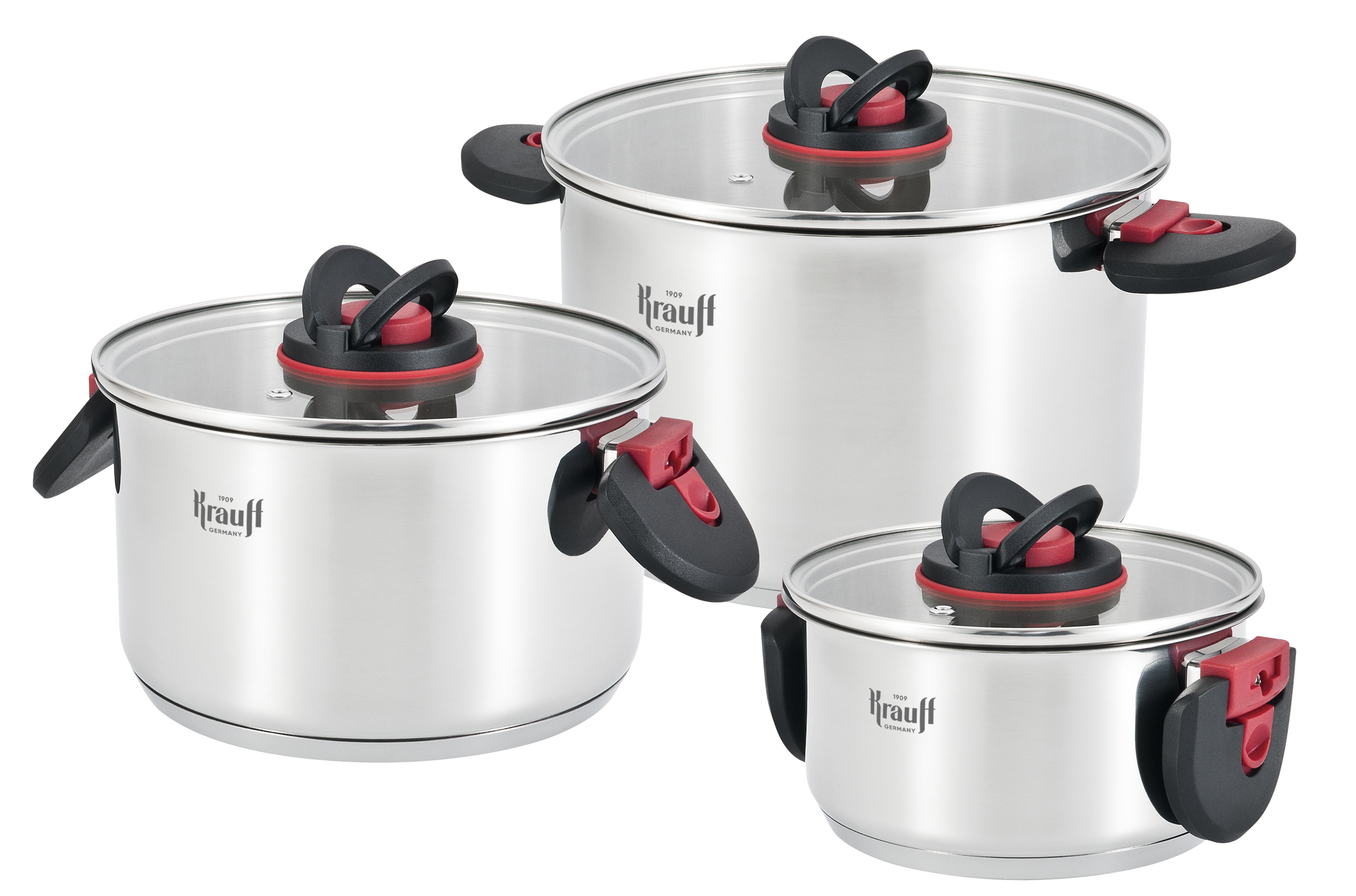 Набір каструль Krauff Prime Chef 6 пр. (26-303-017) - Фото 1