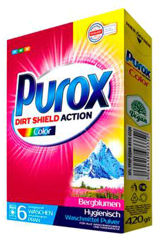 Стиральный порошок Purox Color 420 г (4260418933352) - Фото 1