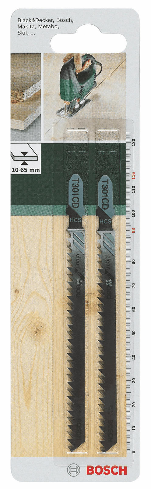 Полотно Bosch T 301 CD 3х116 мм 2 шт. (2.609.256.725) - Фото 1