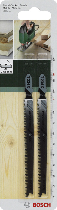 Полотно Bosch T 234 X 2-3х116 мм 2 шт. (2.609.256.727) - Фото 1