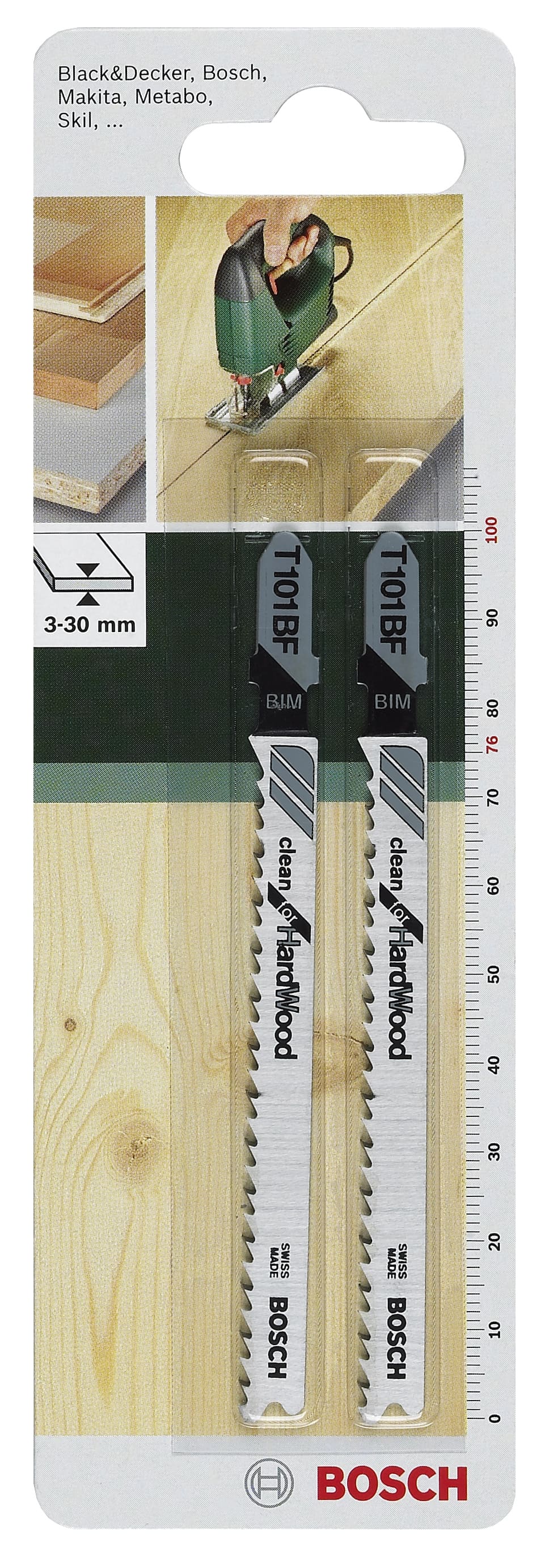 Полотно Bosch T 101 BF 2.7х100 мм 2 шт. (2.609.256.728) - Фото 1