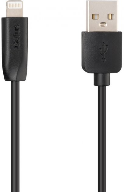 Кабель синхронізації даних Gelius One GP-UC117 Lightning Black 1m (85162) - Фото 1