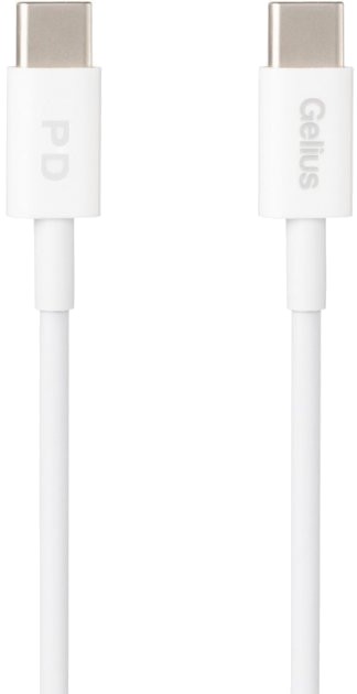 Кабель синхронізації даних Gelius Contact GP-UC112 60W Type-C/Type-C White 2m (85157) - Фото 1