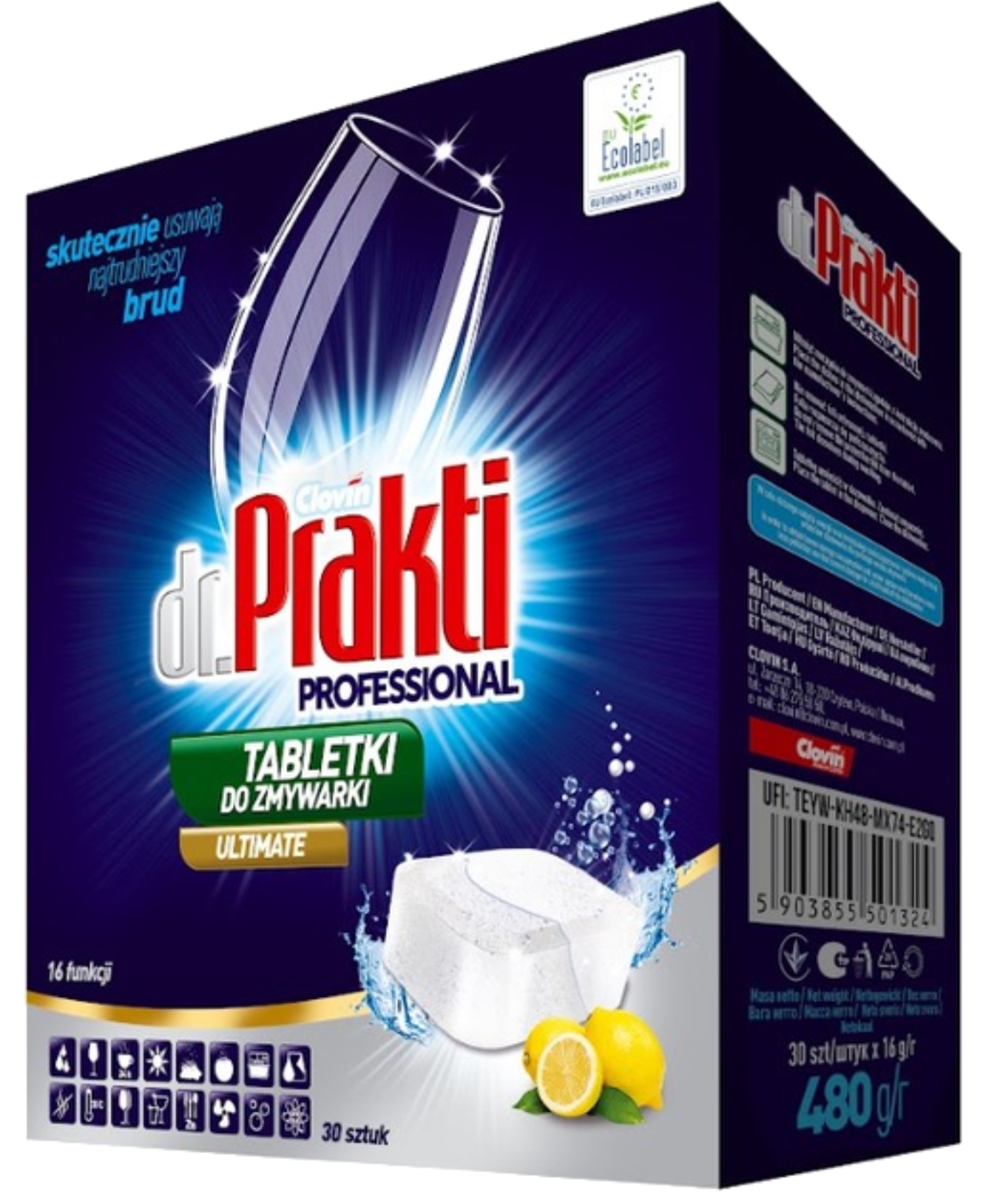 Таблетка для посудомийної машини DR. PRAKTI 30шт - Фото 1