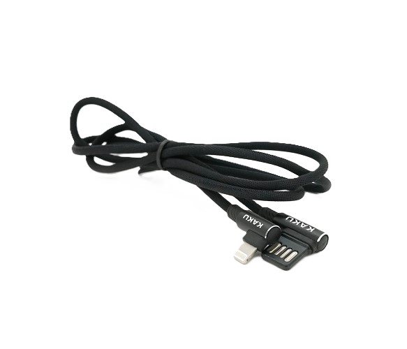 Кабель синхронизации данных iKaku KSC-028 JINDIAN for iPhone 1 м Black (KSC-028-B-L) - Фото 1