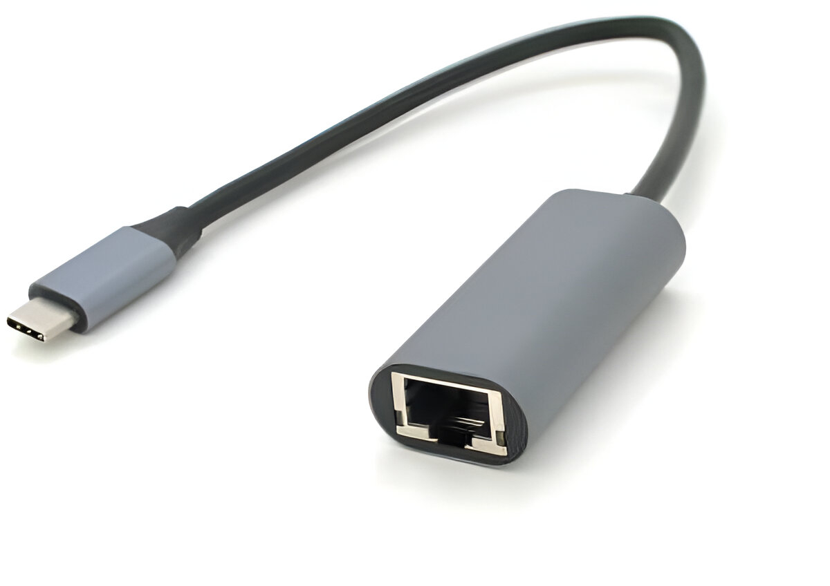 Переходник USB Type-C - RJ-45 Voltronic Type-C (папа)/RJ-45(мама) 18 см (27033) - Фото 1