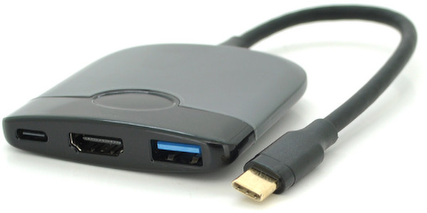Хаб USB Voltronic Type-C(папа- HDMI(мама)+USB3.0(мама)+PD(мама) (27034) - Фото 1