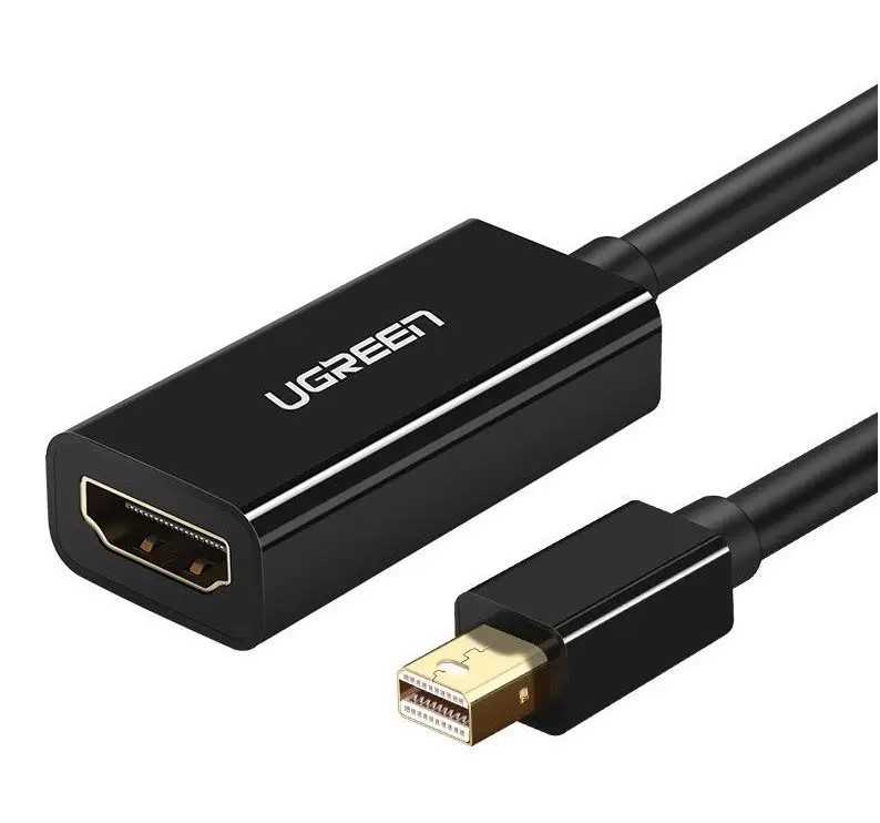 Переходник Mini Display Port-HDMI UGREEN MD112 Mini DP to HDMI Black (10461) - Фото 1