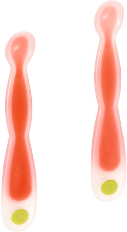 Ложка дитяча Bebe Confort 2 шт. розмір S1 червоні - Фото 1