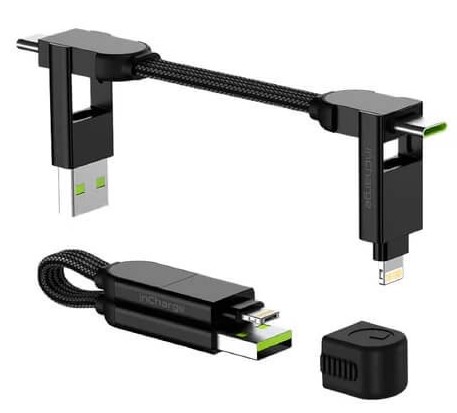 Кабель синхронізації даних Rolling Square inCharge X 100W Black (X01WR) - Фото 1