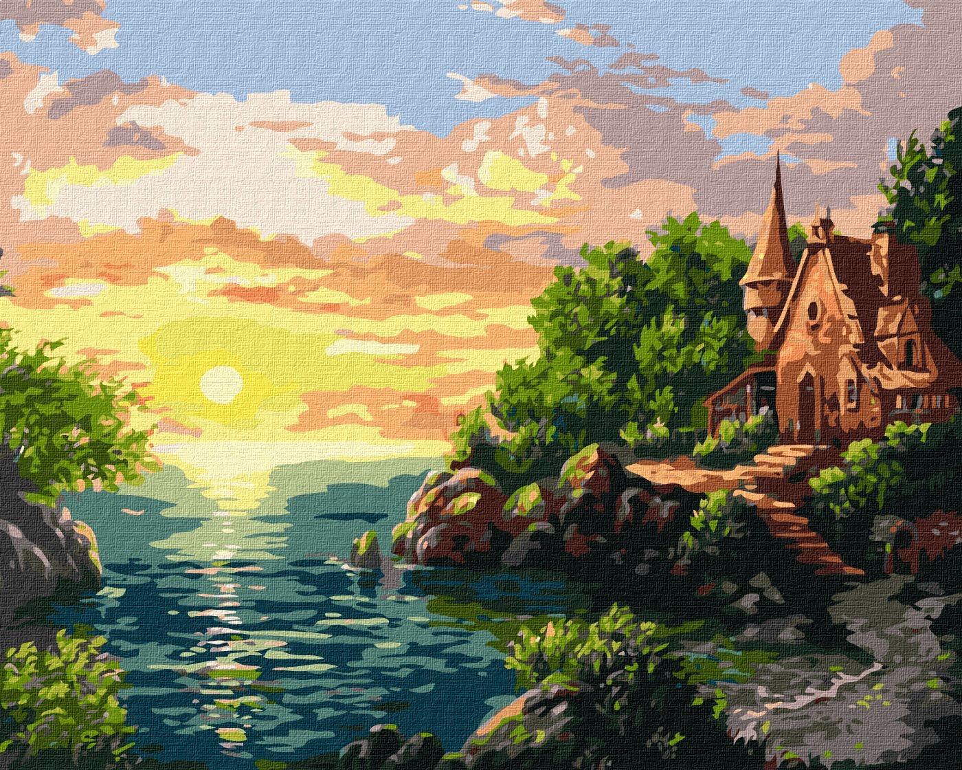 Купити Картина за номерами Ideyka "Захід сонця" 40х50см (KHO2766) - Фото 1 Картина за номерами Ideyka "Захід сонця" 40х50см (KHO2766) - Фото 1