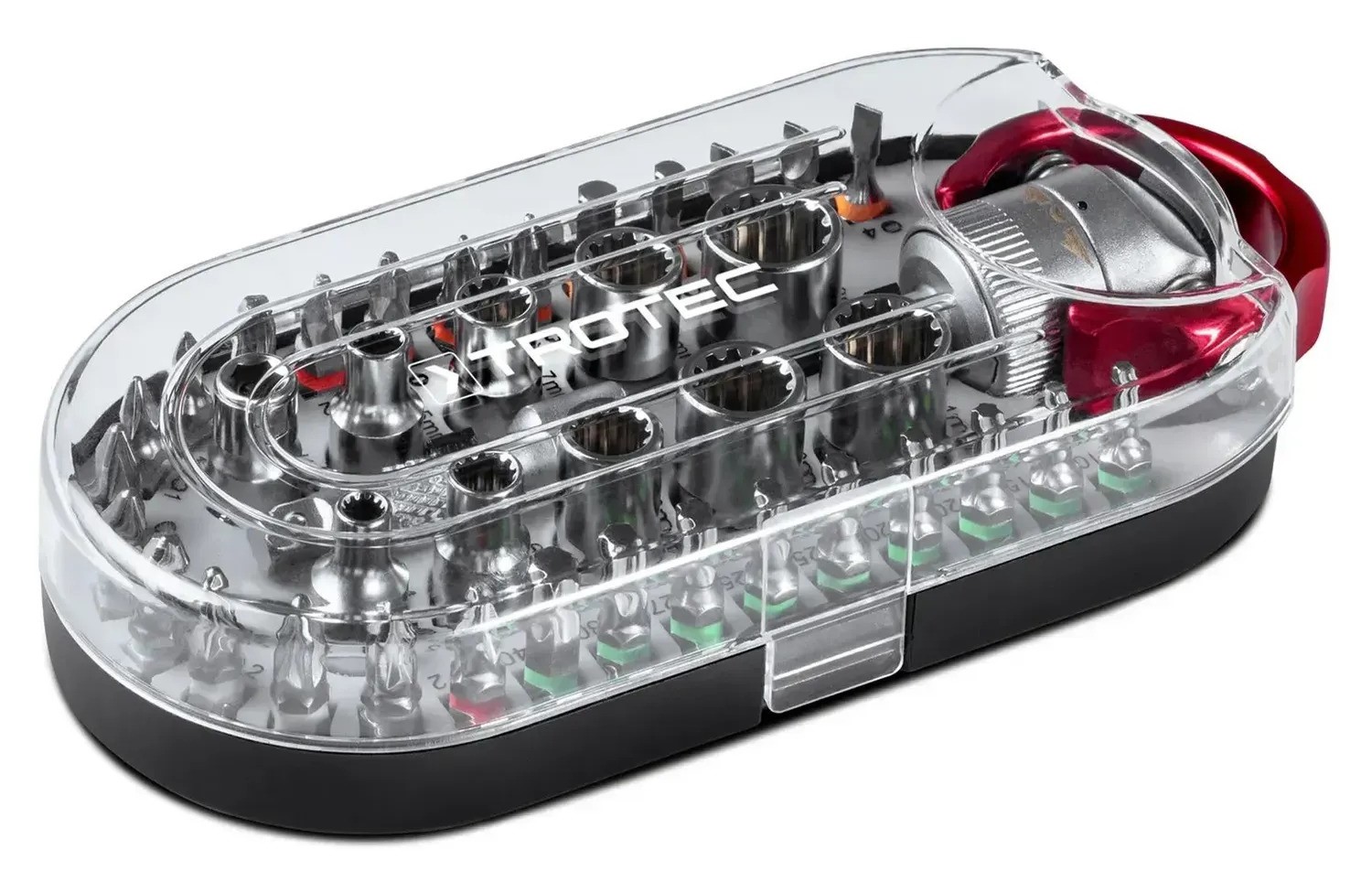 Викрутка зі змінними бітами Trotec 40 шт. Bit and Socket Wrench Set (6200001005) - Фото 1