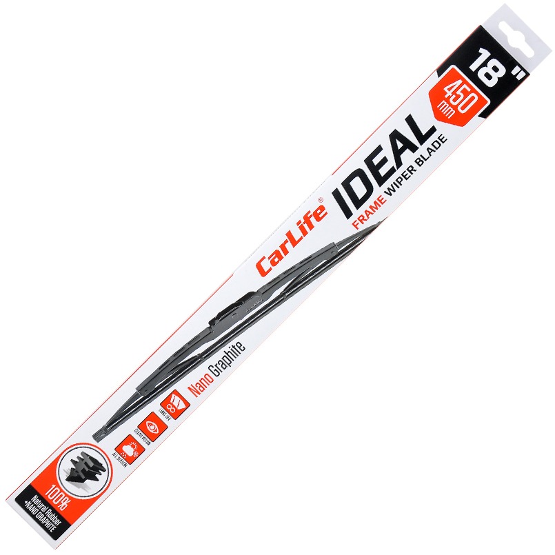 Щітка склоочисника CarLife каркасна IDEAL 18/450 мм (I45) - Фото 1