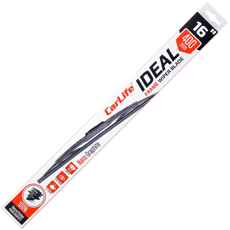 Щітка склоочисника CarLife каркасна IDEAL 16/400 мм (I40) - Фото 1
