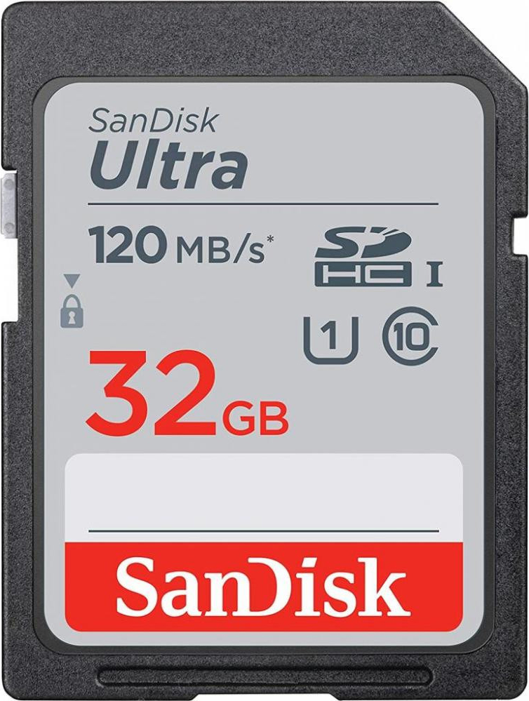 Карта памяти SanDisk Ultra SDHC 32GB (SDSDUN4-032G-GN6IN) - Фото 1
