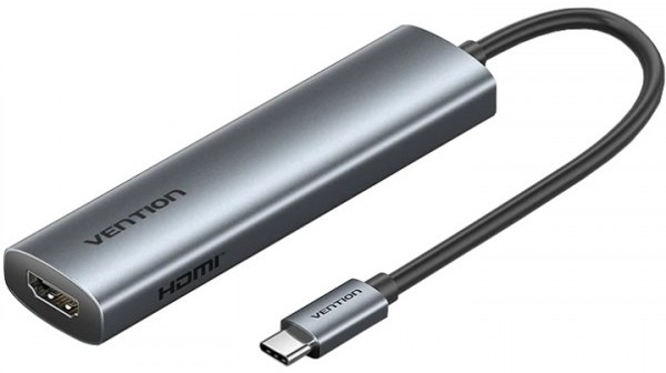 Хаб USB Vention USB3.0 Type-C HDMI /USB 3.0/USB 2.0/Type-C 2.0/ PD 100W (TGLHB) - Фото 1
