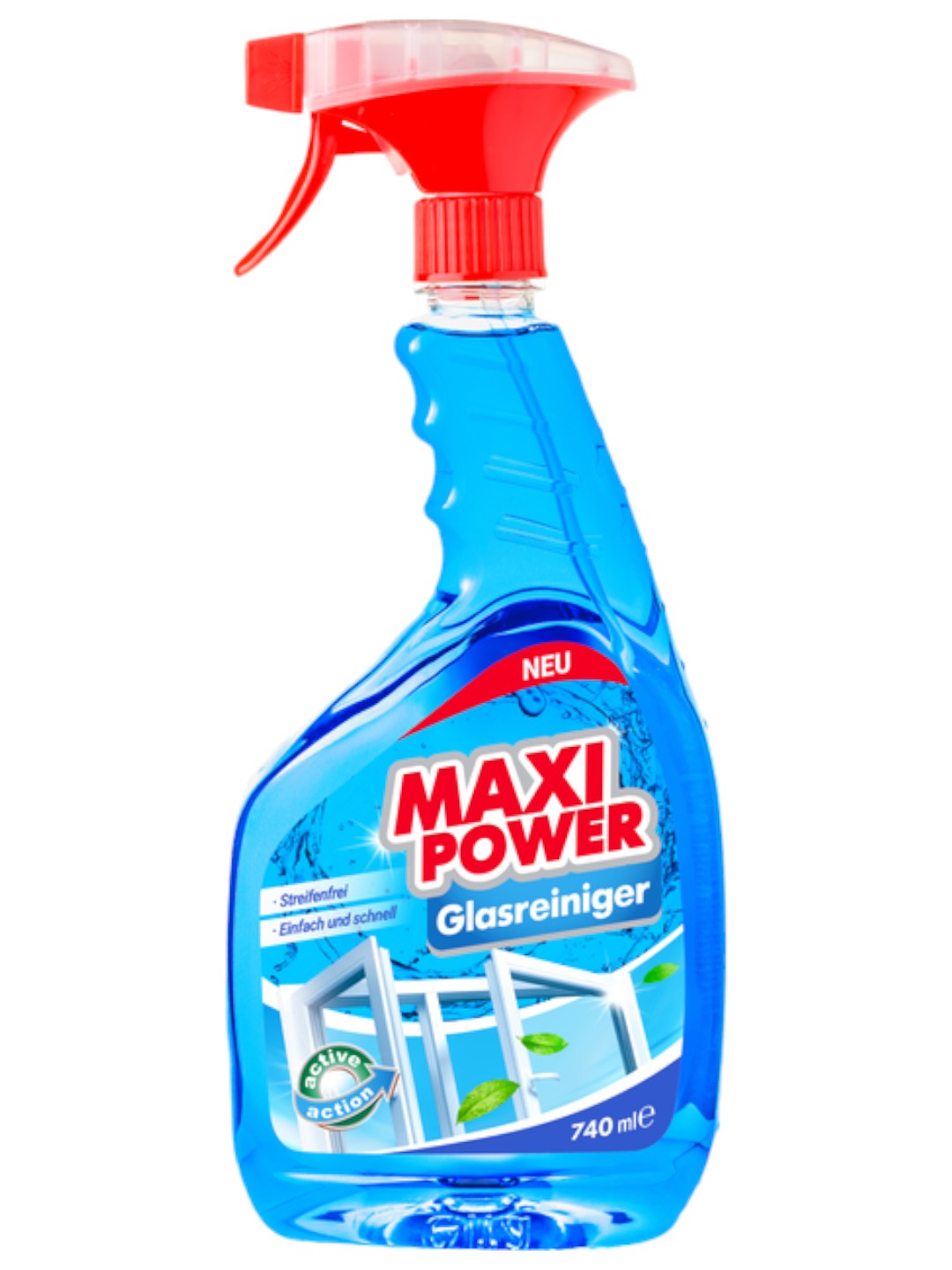 Засіб для чищення скла Maxi Power 740 мл (4823098410782) - Фото 1