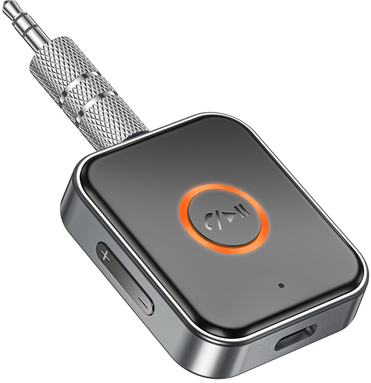 Бездротовий адаптер автомобільний BOROFONE BC55 Suave car AUX BT receiver Black (6941991112225) - Фото 1