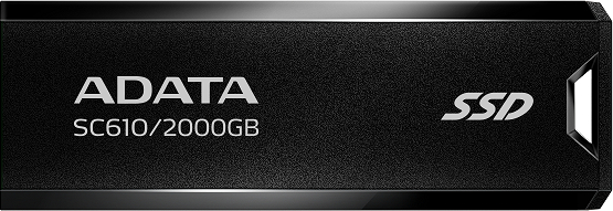 SSD-накопичувач зовнішній ADATA SC610 2TB USB 3.2 550/500Mb/s Black (SC610-2000G-CBK/RD) - Фото 1