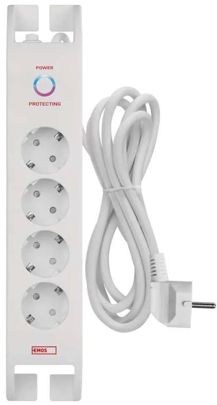 Купить Сетевой фильтр EMOS P54212, 4 розетки, 2м.16A 3680Вт белый - Фото 1 Сетевой фильтр EMOS P54212, 4 розетки, 2м.16A 3680Вт белый - Фото 1