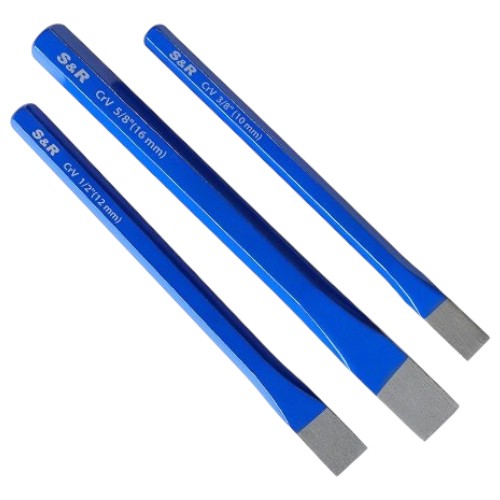 Зубило S&R 10х140 мм 12х150 мм 16х170 мм (282000003) - Фото 1