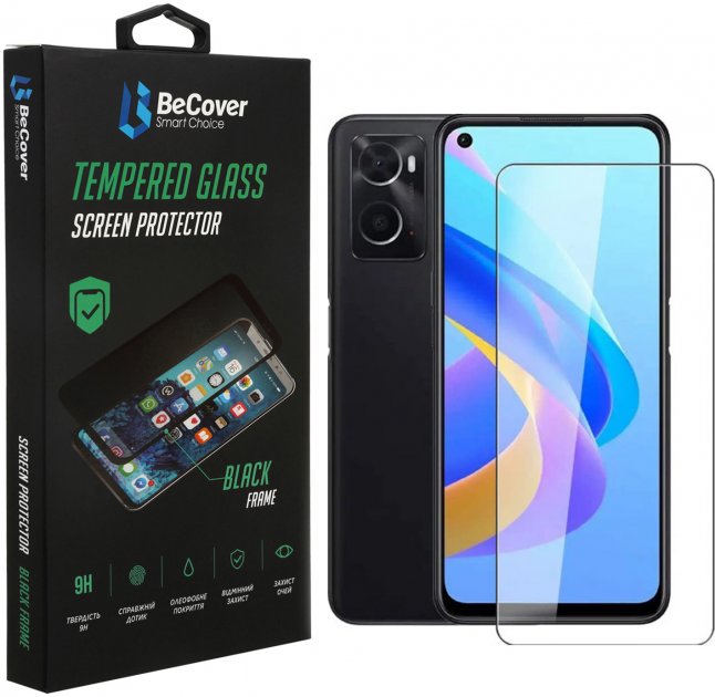 Защитное стекло для смартфона BeCover for Oppo A76 Crystal Clear (707849) - Фото 1