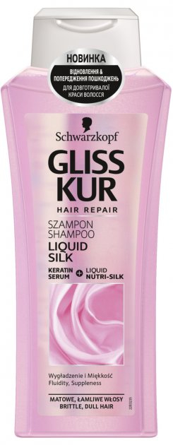 Шампунь жіночий Schwarzkopf Prof. Рідкий Шовк Gloss Для ломкого та позбавленого блиску волосся 400 мл (9000100549592) - Фото 1