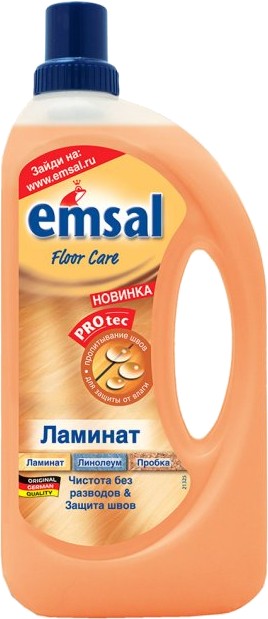 Засіб по догляду за підлоговими покриттями EMSAL Ламинат 1 л - Фото 1