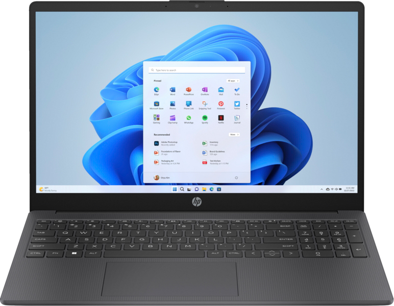Ноутбук HP 15-fc0107ua (B4LX8EA) Gray - Фото 1