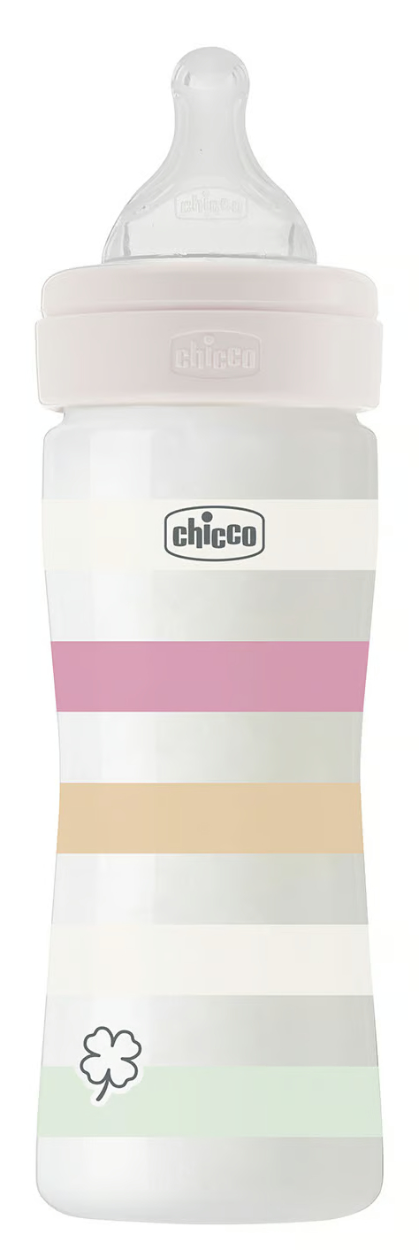 Бутылочка для кормления Chicco Well-Being 250 мл від 2 м средний поток (28623.11) - Фото 1
