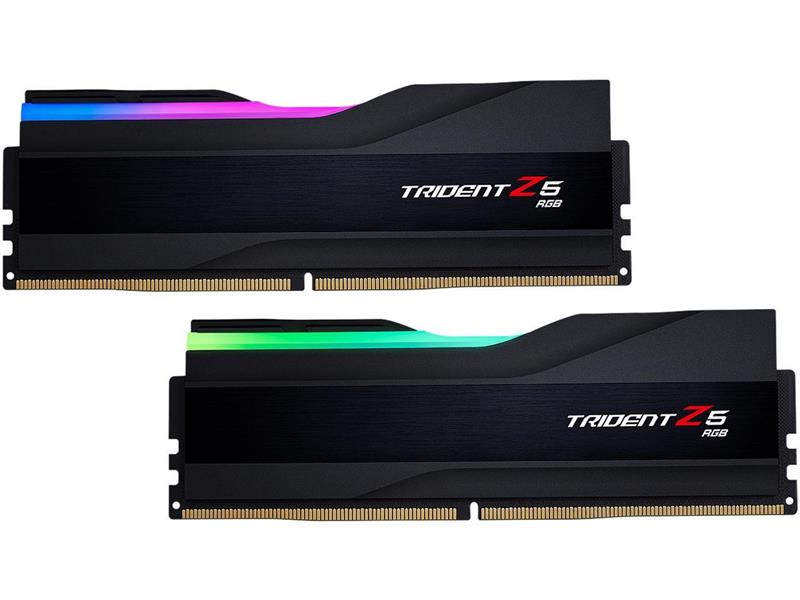 Память DDR G.Skill Trident Z5 RGB Matte Black DDR5 8000Mhz 32GB Kit 2x16GB (F5-8000J3848H16GX2-TZ5RK) - Фото 1