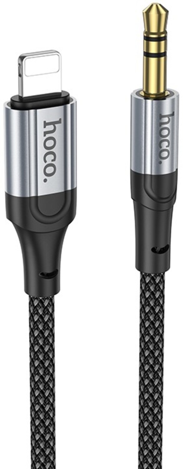 Кабель 3.5 мм - 3.5 мм HOCO UPA26 iP Black (6942007608817) - Фото 1