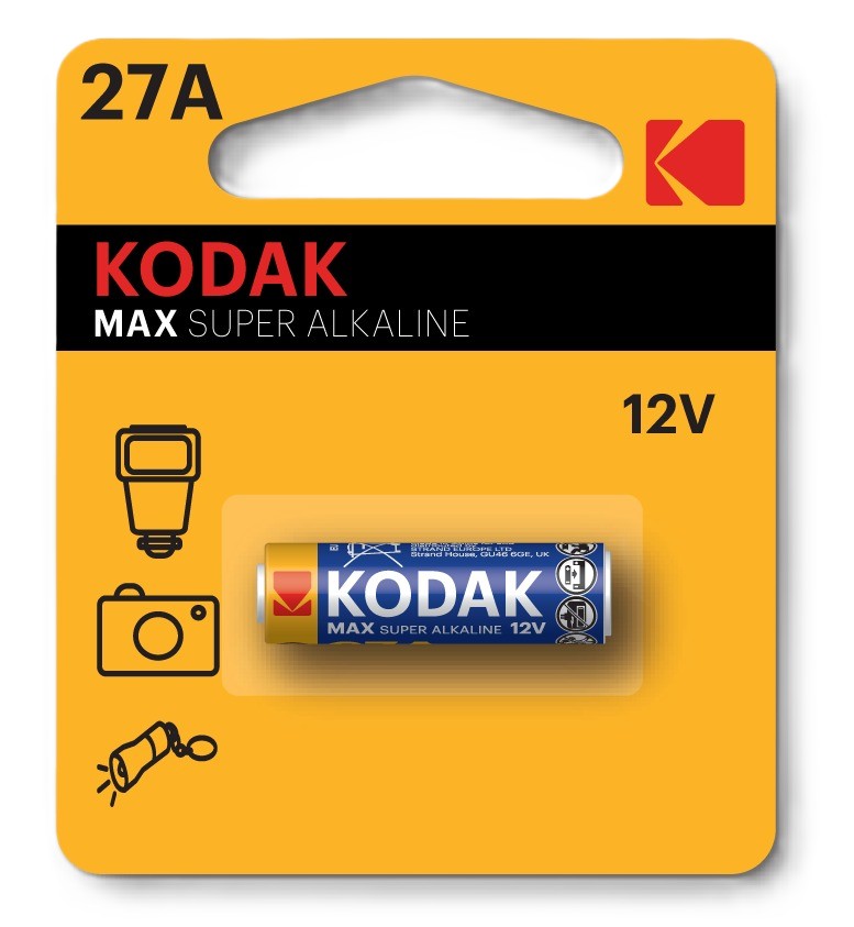 Элемент питания тип A27 Kodak MAX alk K 27 A (12V) (30414372) - Фото 1