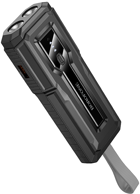 Батарея мобільна BOROFONE BJ54 Graceful 22.5W+PD20W fully compatible flashlight power bank 10000mAh Black (6941991111617) - Фото 1