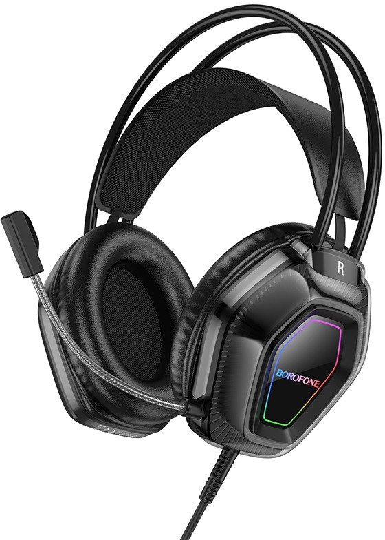 Гарнитура проводная игровая BOROFONE BO110 Black (6941991118302) - Фото 1