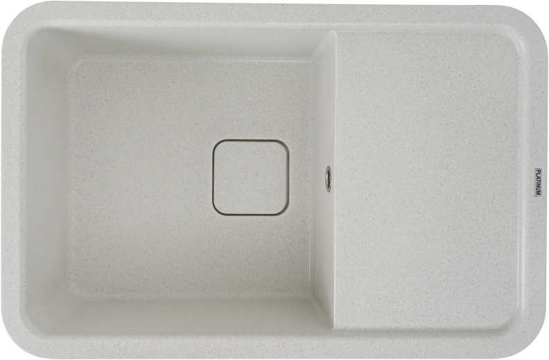 Мойка кухонная VALESO 7850 CUBE матовая Белая в точку - Фото 1