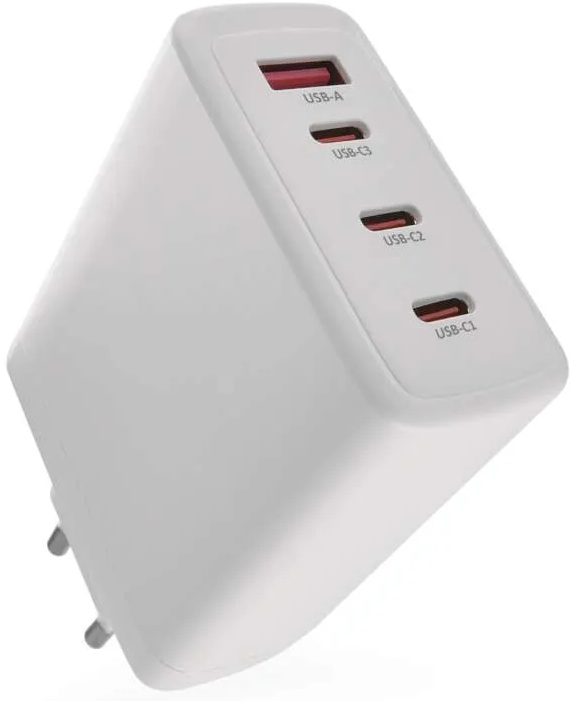 Сетевое зарядное устройство EMOS V06G120 1xUSB-A, 3xUB-C 120W 220V PD (V06G120) - Фото 1