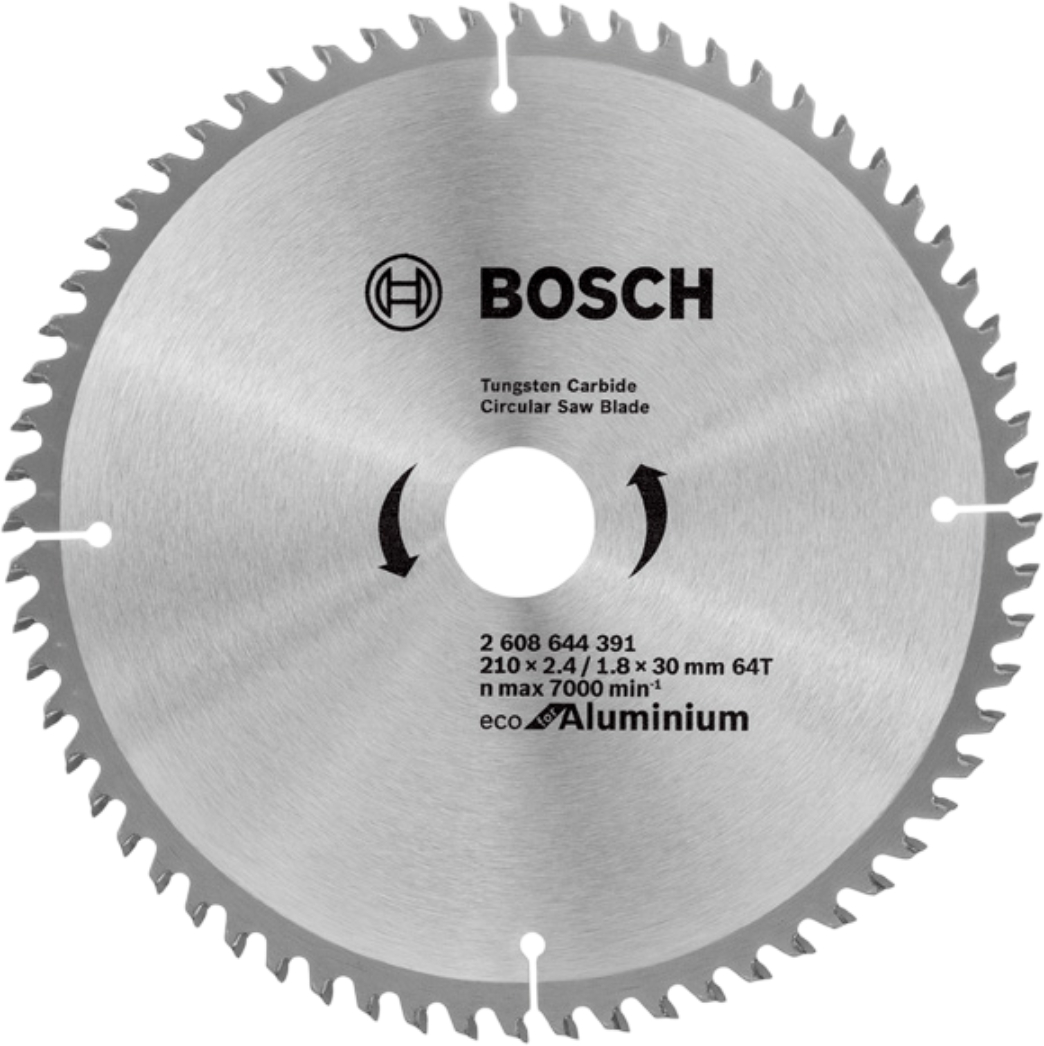 Купити Диск алмазний Bosch Eco for Aluminium 210x2.4x30-64T (2.608.644.391) - Фото 1 Диск алмазний Bosch Eco for Aluminium 210x2.4x30-64T (2.608.644.391) - Фото 1
