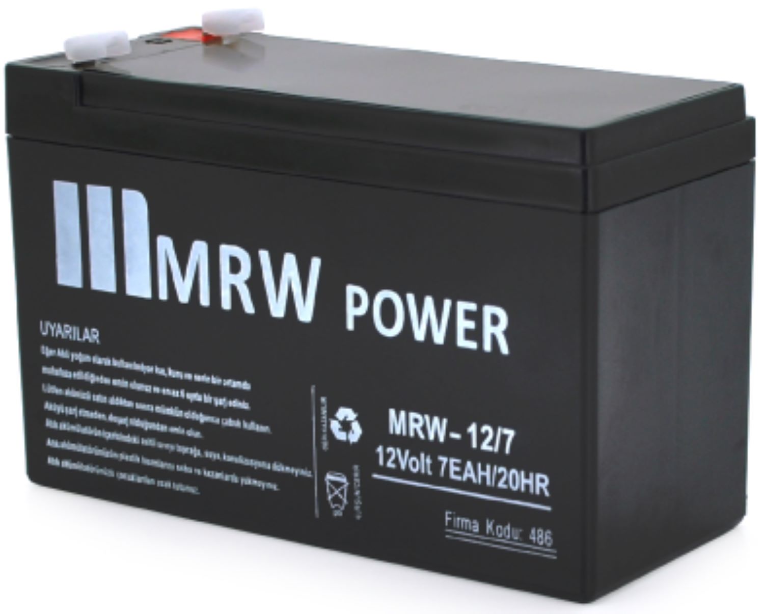 Акумулятор для ДБЖ Mervesan MRW-12/7L 12 V 7Ah - Фото 1