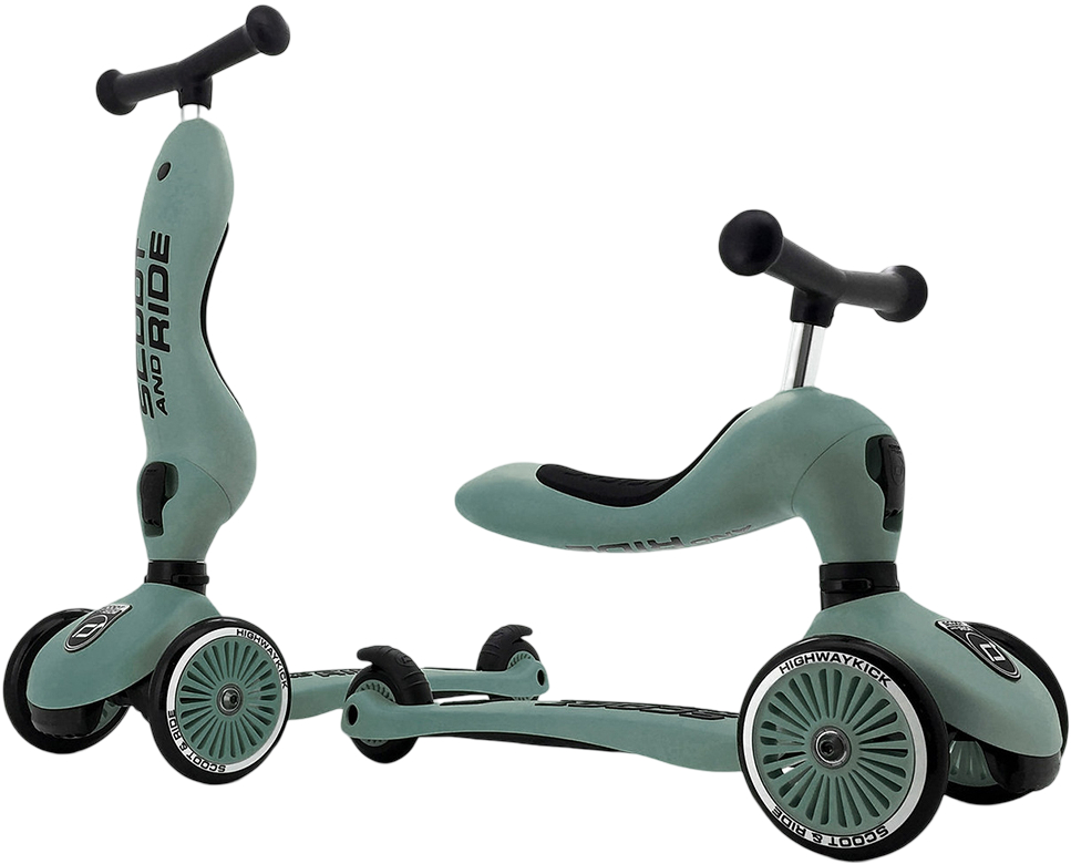 Трёхколёсный самокат Scoot&Ride Highwaykick-1 (SR-160629-FOREST) - Фото 1